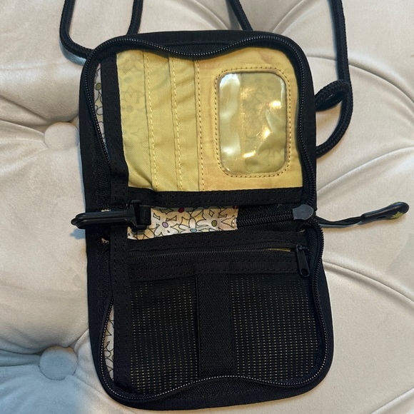 Sherpani Black Crossbody Bag with Floral Accent - Picture 3 of 3